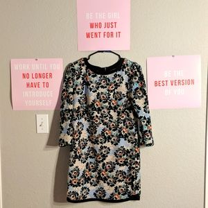 Long sleeve small floral dress from Target's Xhilaration line. Loose fit.